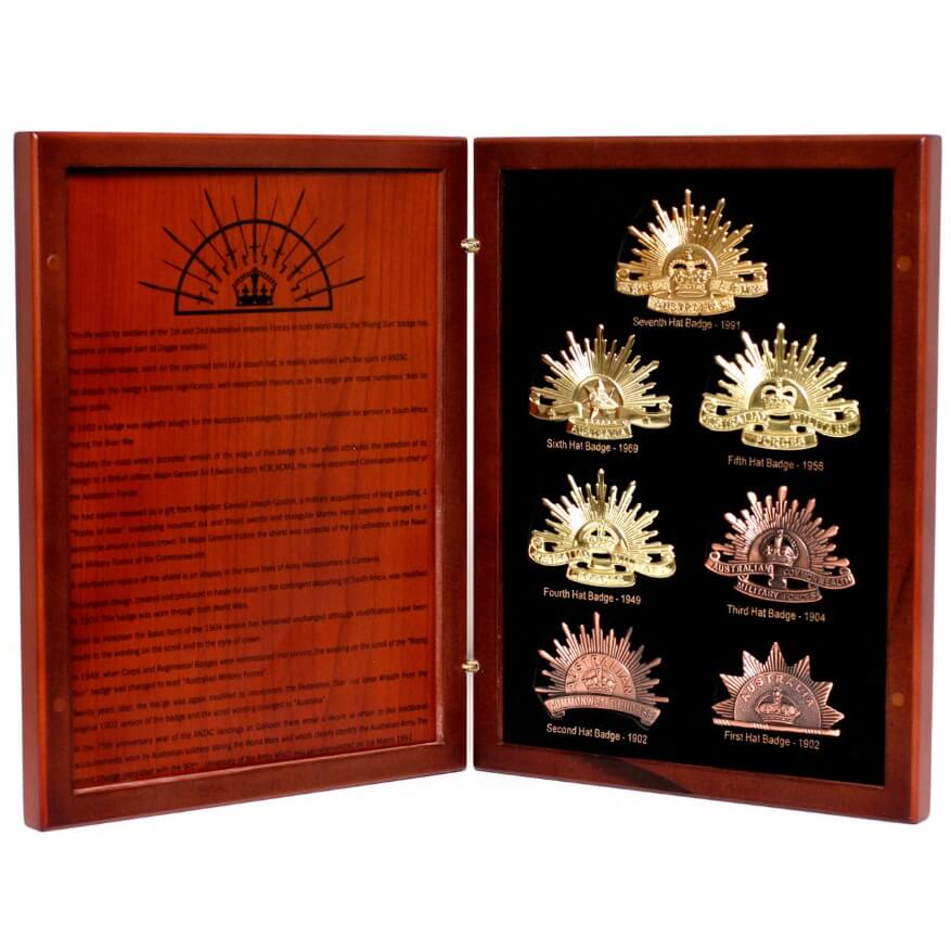 A wooden case with a display caseDescription automatically generated