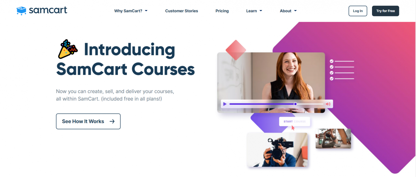 SamCart Courses App