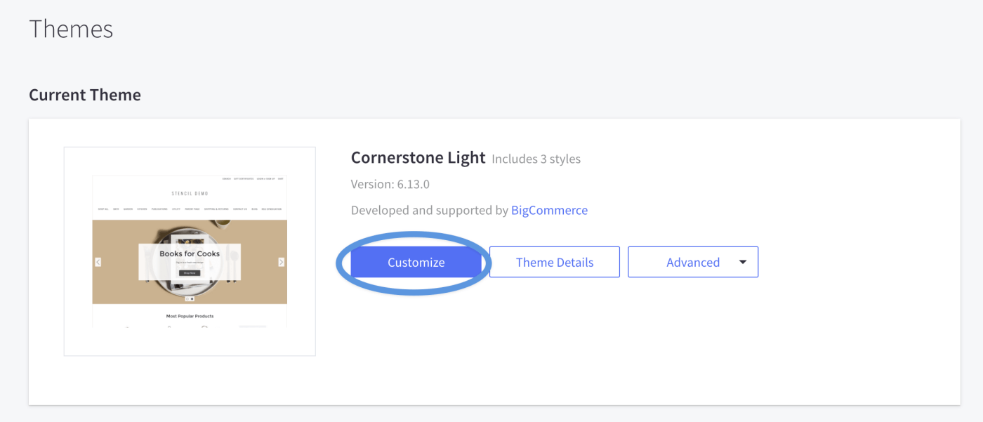 Customize Themes in BigCommerce