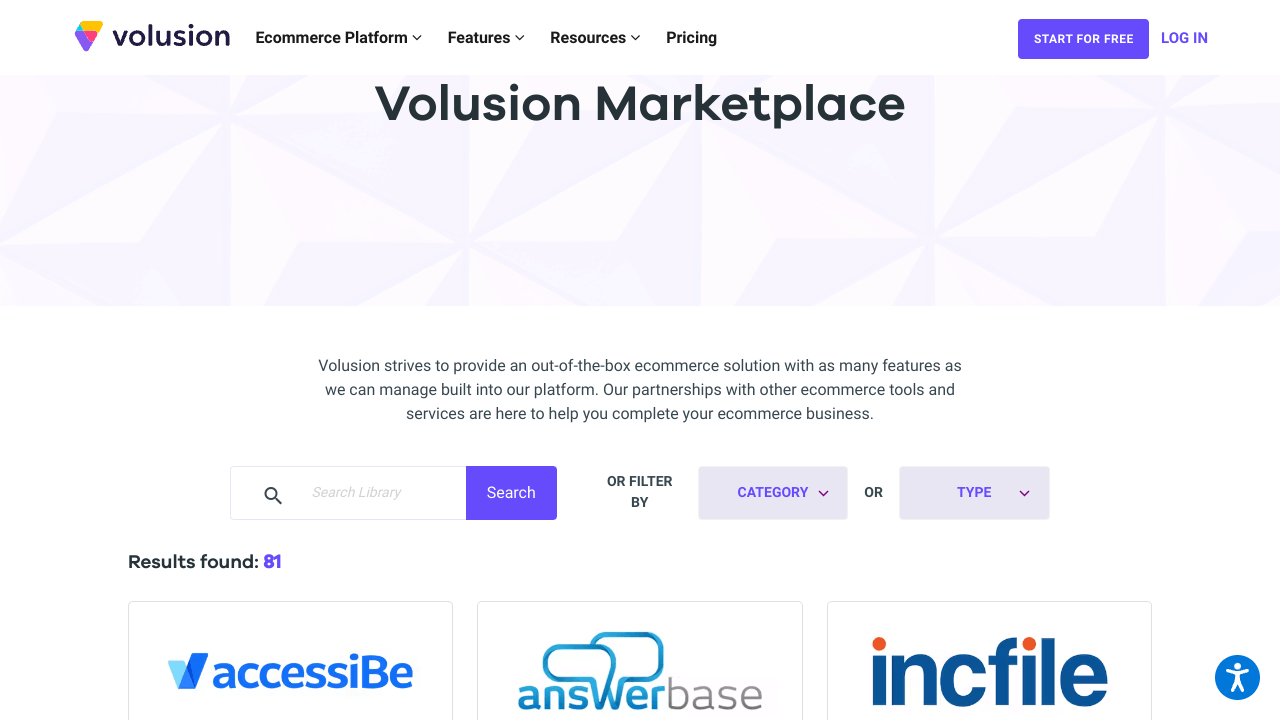 Volusion marketplace