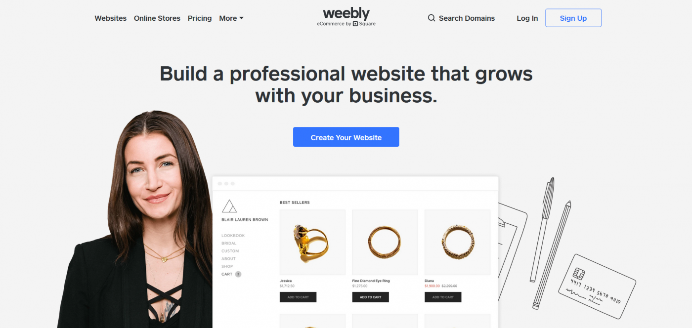 What Is Weebly? Weebly home page