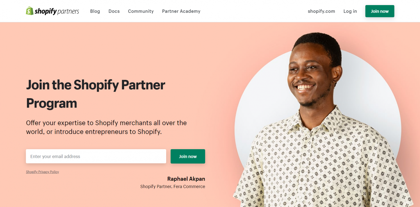 Shopify partner program