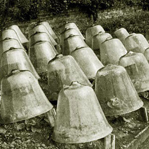 victorian glass bell cloches