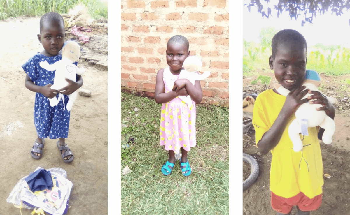 Children in Uganda with Lulla doll