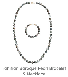 Tahitian Necklace and Bracelet