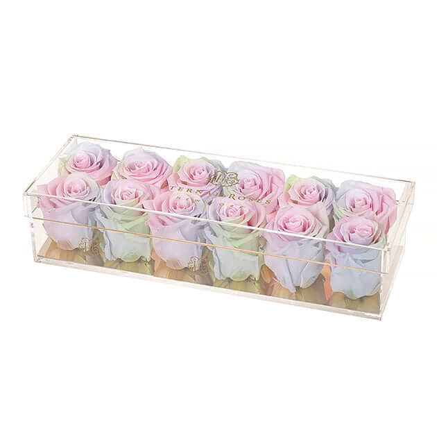 Twelve Roses Gift Box- Madison Gold collections