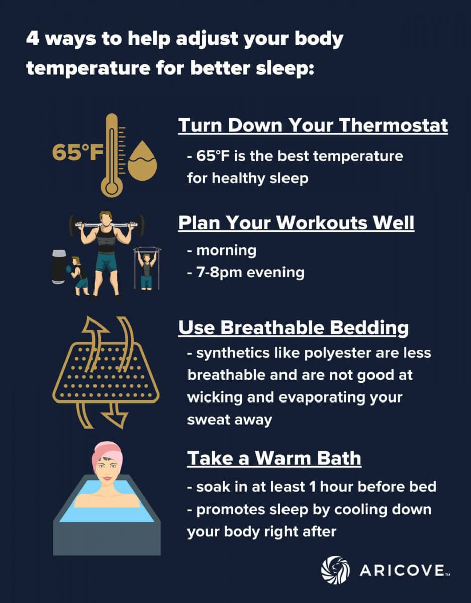 4 ways to help adjust your body temperature for better sleep