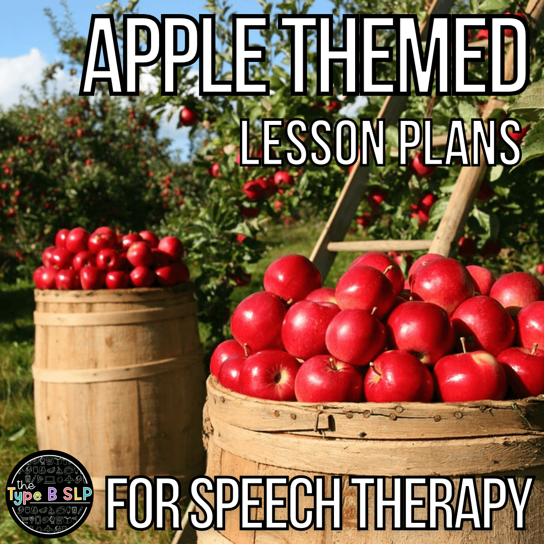 Apple Lesson Plans for Speech Therapy