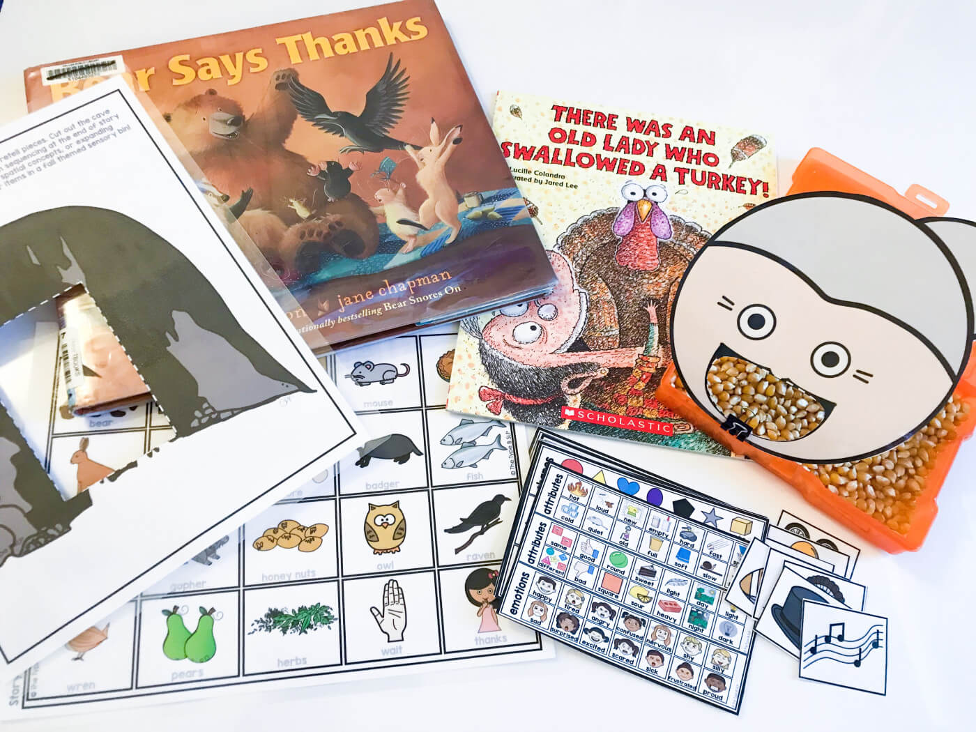 Fall Themed Hands-On Book Companions for Speech Therapy