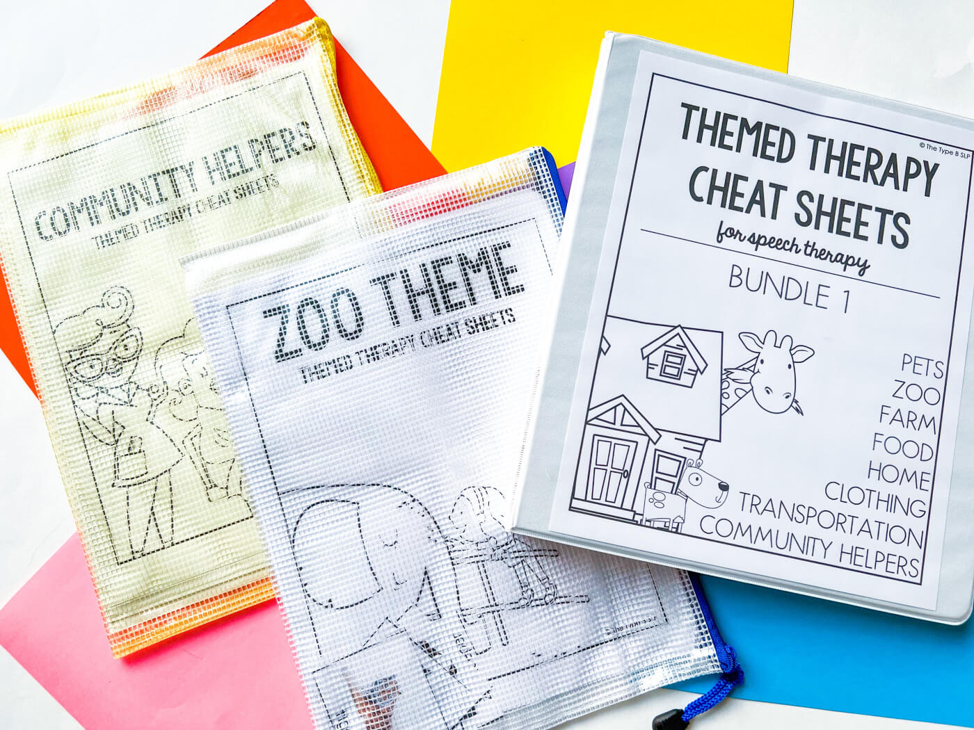  Themed Therapy Cheat Sheets - Bundle