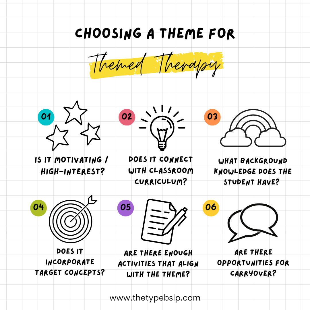 how to choose a theme for themed therapy