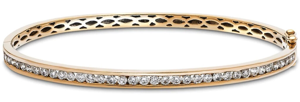 beautiful diamond bangles, this one is made with 1.00 carat of diamonds. From All Diamond