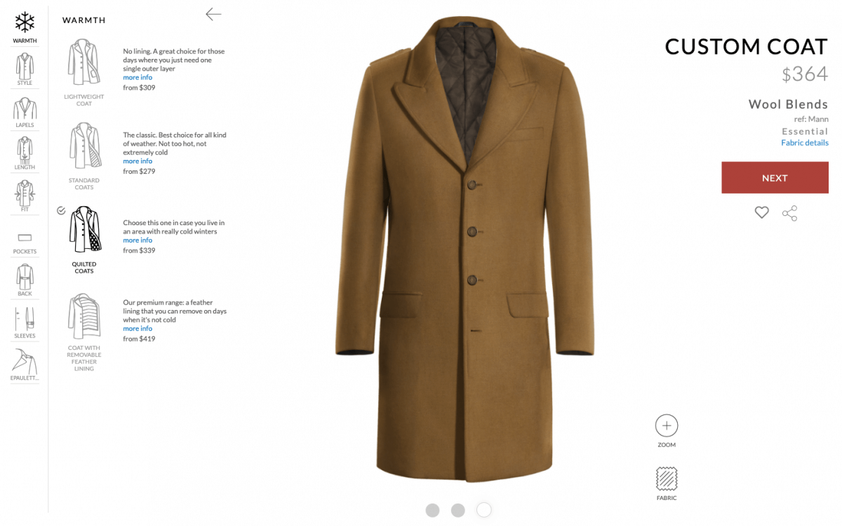 Hockerty custom coat