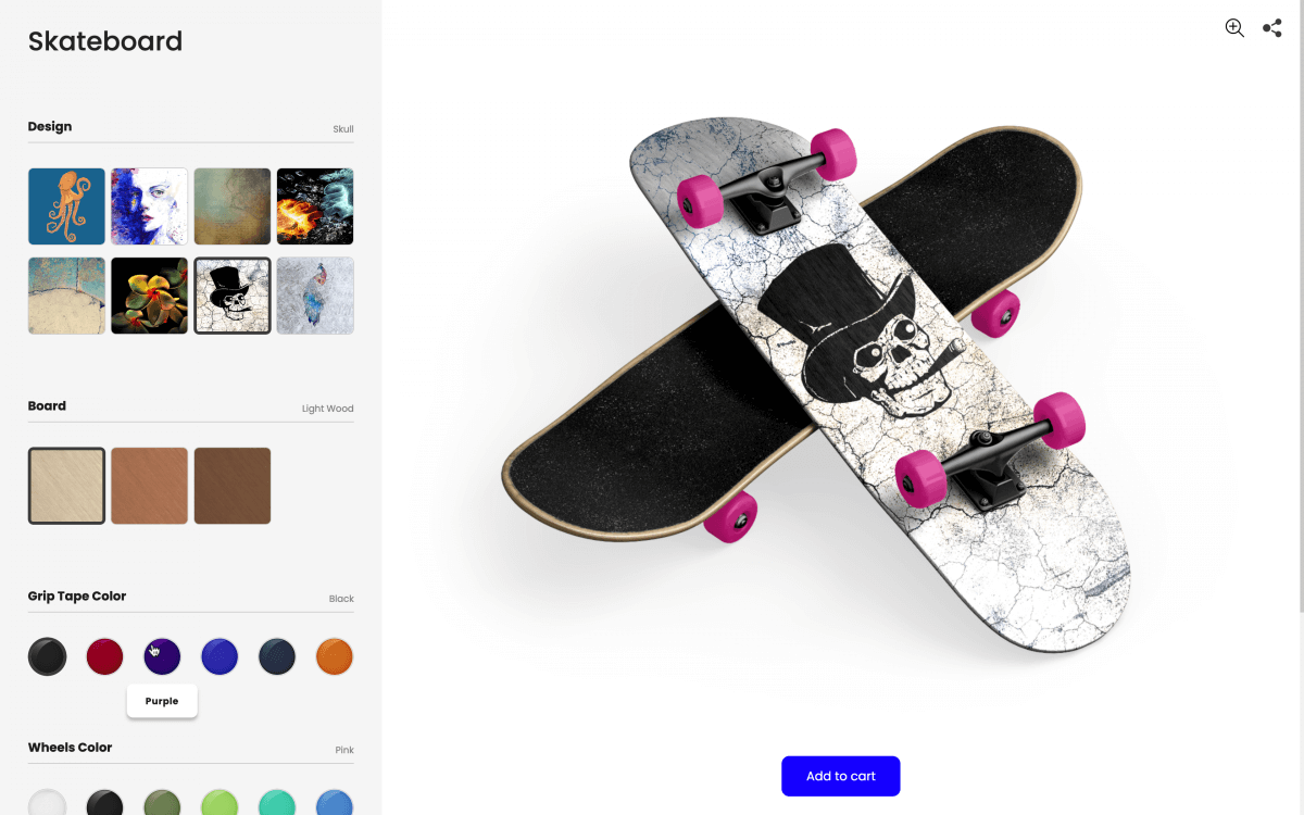 Skateboard Customizer