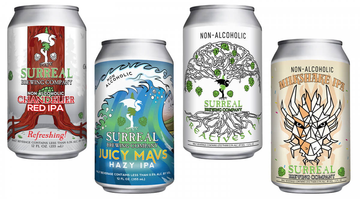 Surreal Brewing Company Non Alcoholic Beer