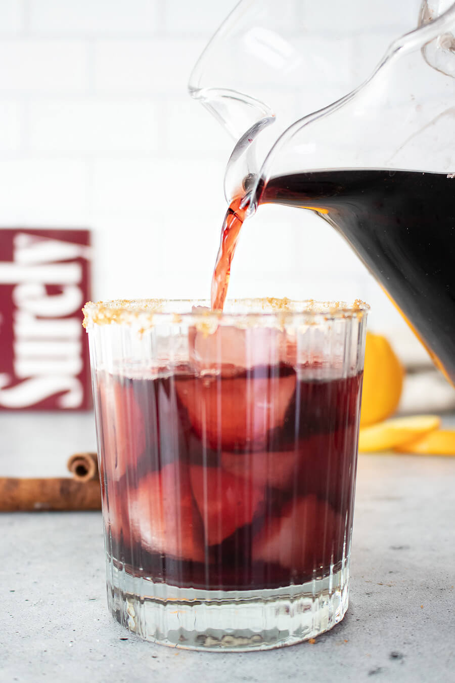 Red Smash Wine Cocktail