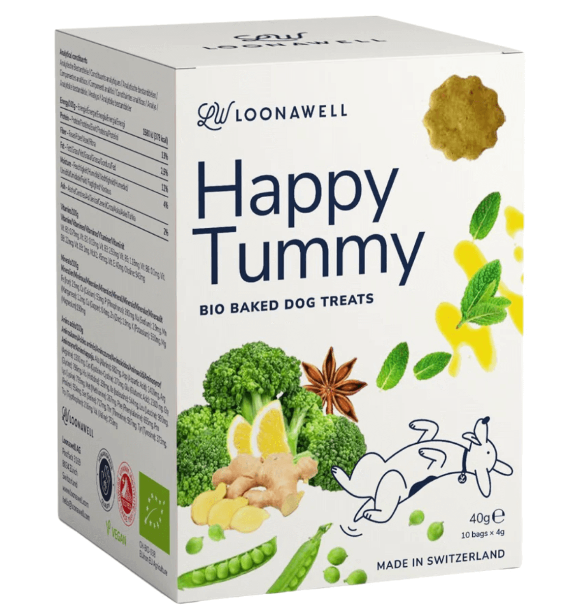 LOONAWELL Happy Tummy organic dog treats