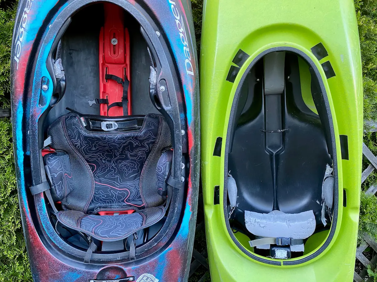 how to choose a whitewater kayak outfitting