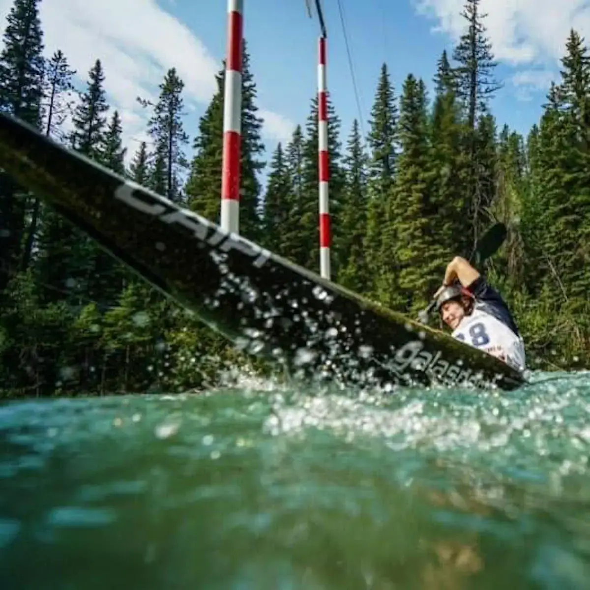 whitewater slalom kayaking