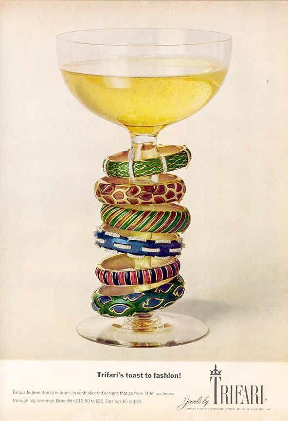 Trifari Bracelets Vintage Ad