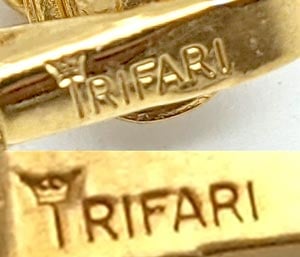 Crown Trifari Mark without copyright symbol