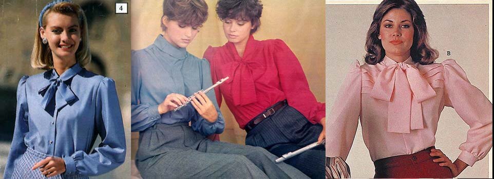 80s geometric pattern silk blouses women fashion