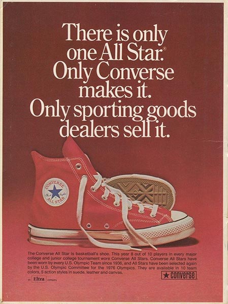 80s sneakers converse vintage ad