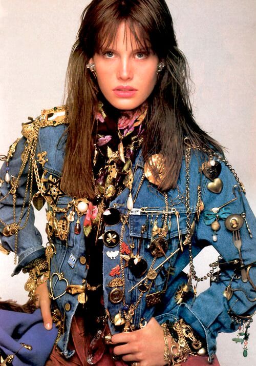How to wear brooches in the 80s, Vogue US,1986