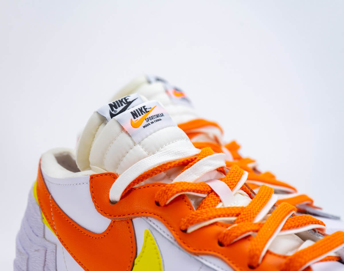 Nike Blazer Low sacai White Magma Orange – YankeeKicks Store