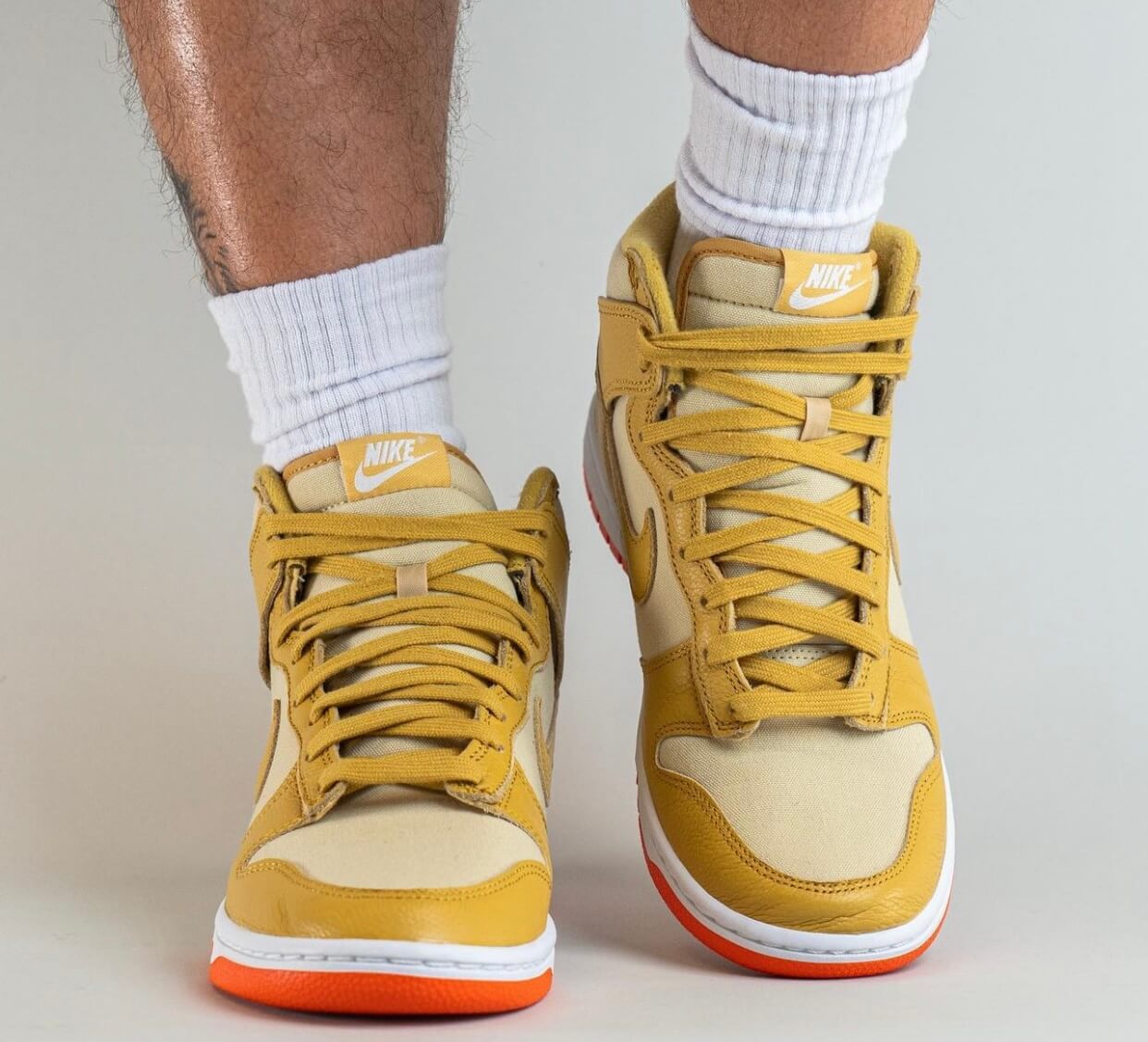 Nike Dunk High Gold Canvas – YankeeKicks Online
