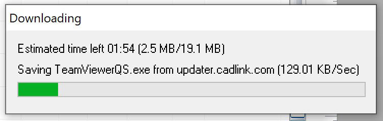 CADlink downloading update