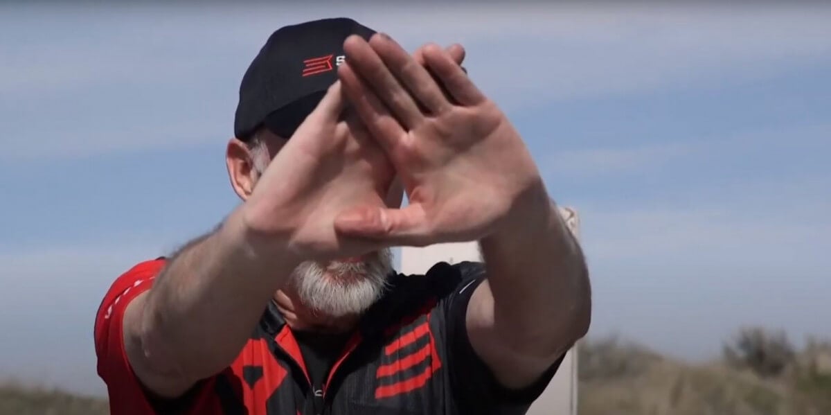 look at an object through a small hole or window in your hands to determine your eye dominance. knowing your dominant eye will help you shoot better.