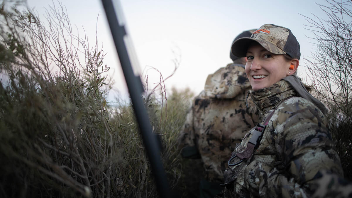 Sallie Doty is a new waterfowl hunter in South Dakota.