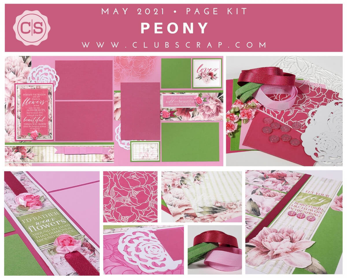 Peony Spoiler - Page Kit #clubscrap