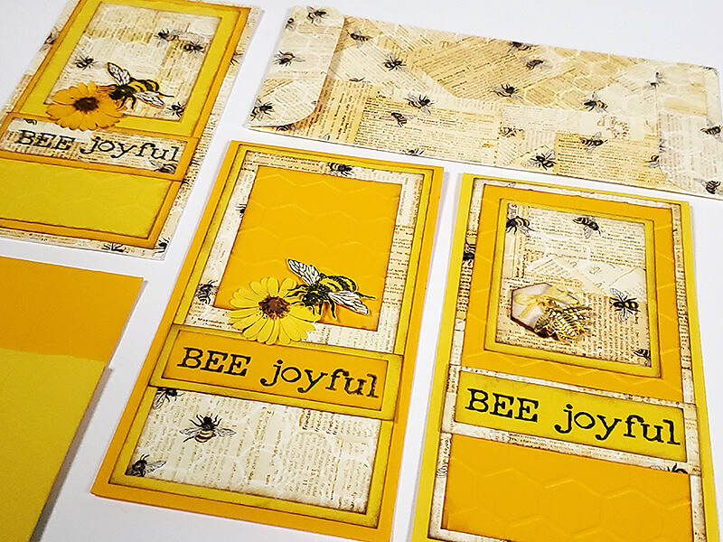 Let It Bee Mini Slimline Cards