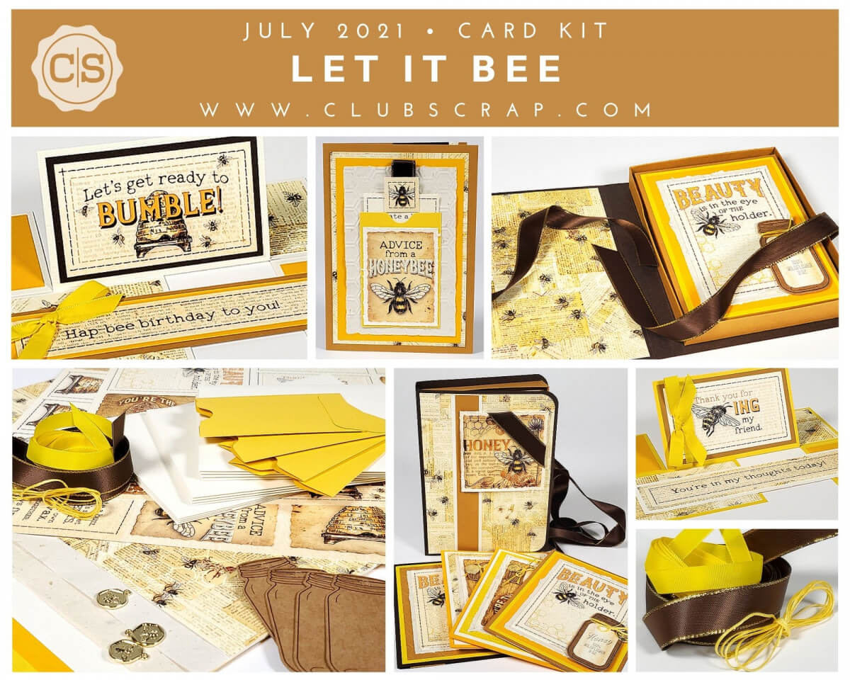 Let It Bee Spoiler - Card Kit by Club Scrap #clubscrap #cardmaking