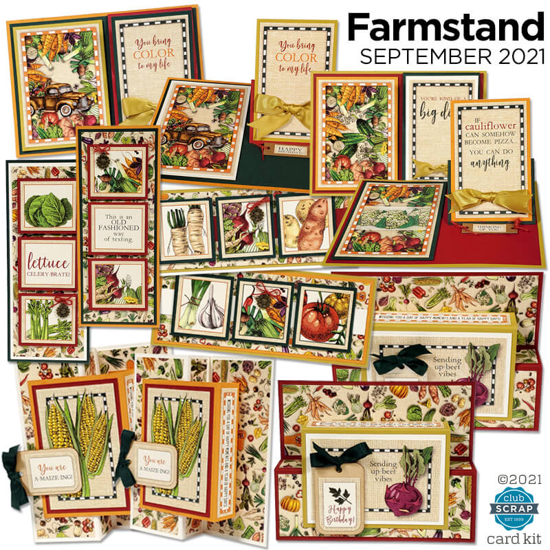 Farmstand Card Kit by Club Scrap #clubscrap