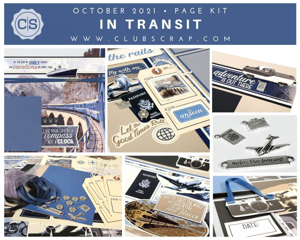 In Transit Spoiler - Page Kit by Club Scrap #clubscrap