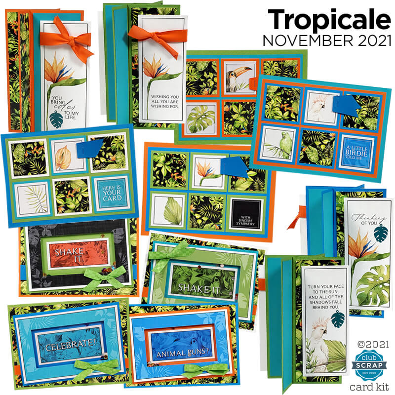 Tropicale Card Kit #clubscrap