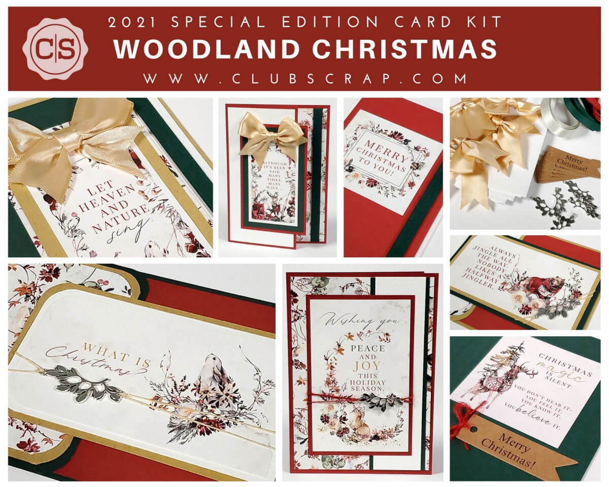 Woodland Christmas Card Kit by Club Scrap #clubscrap