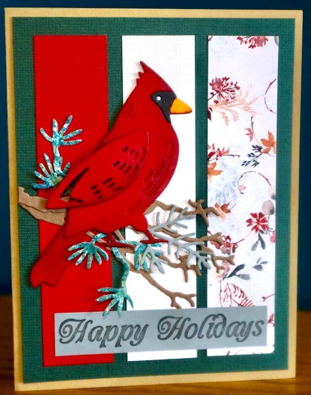 Woodland Christmas Scrappy Leftovers Card #clubscrap #scraps #cards #holiday