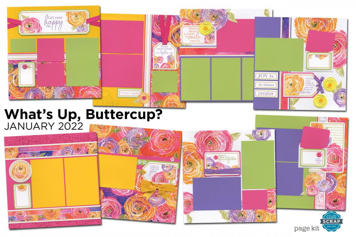 What's Up Buttercup Spoiler Page Kit by Club Scrap #clubscrap