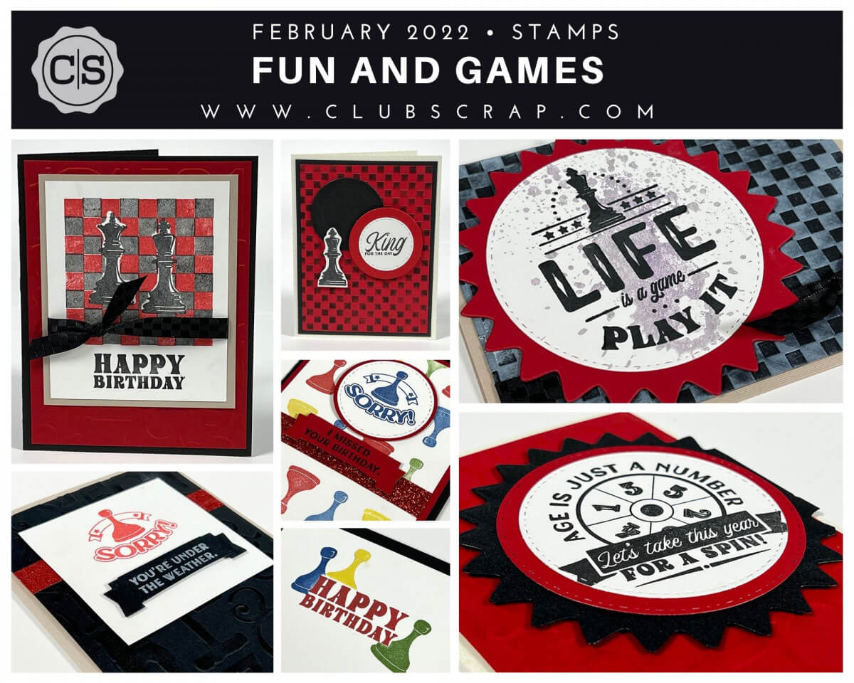 Fun and Games Spoiler - Stamps by Club Scrap #clubscrap