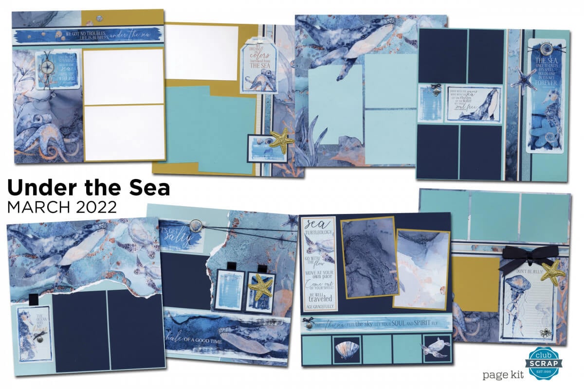 Under the Sea Page Kit by Club Scrap #clubscrap #scrapbooking