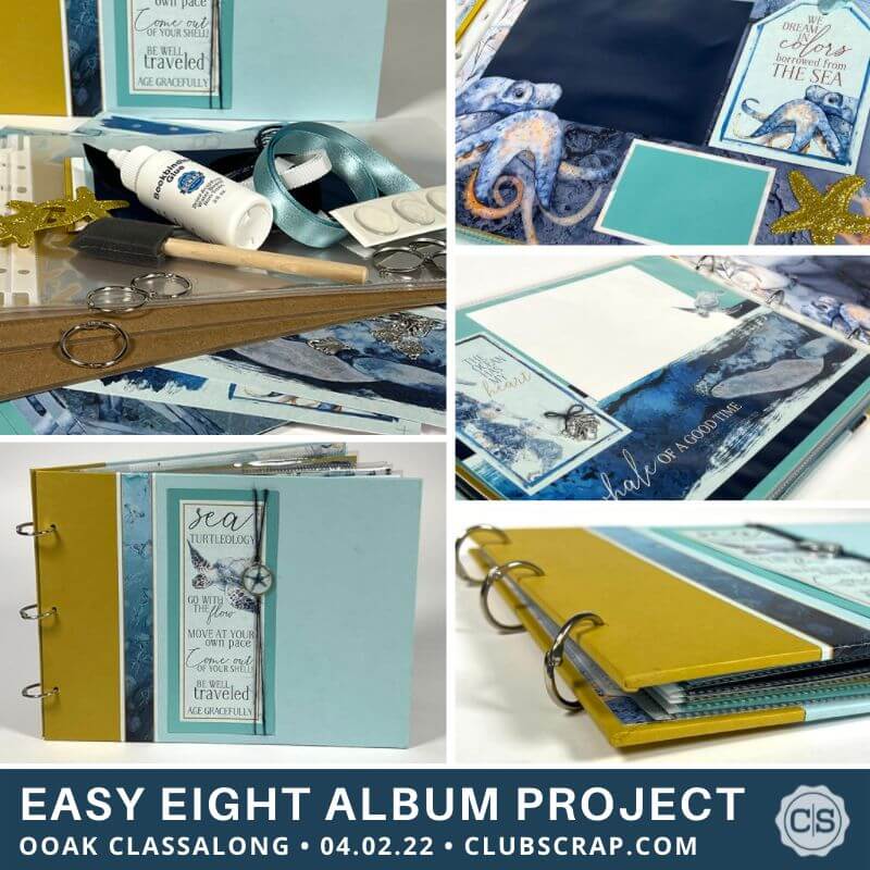 Easy Eight Album Project by Club Scrap #clubscrap