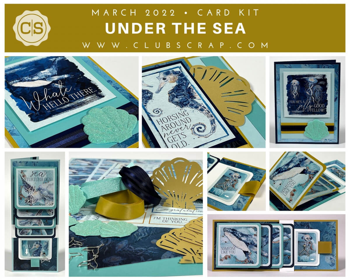 Under the Sea Spoiler by Club Scrap #clubscrap #cardkit