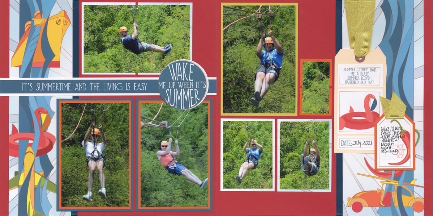 Hot Summer Page Kit Layout 1 & 2