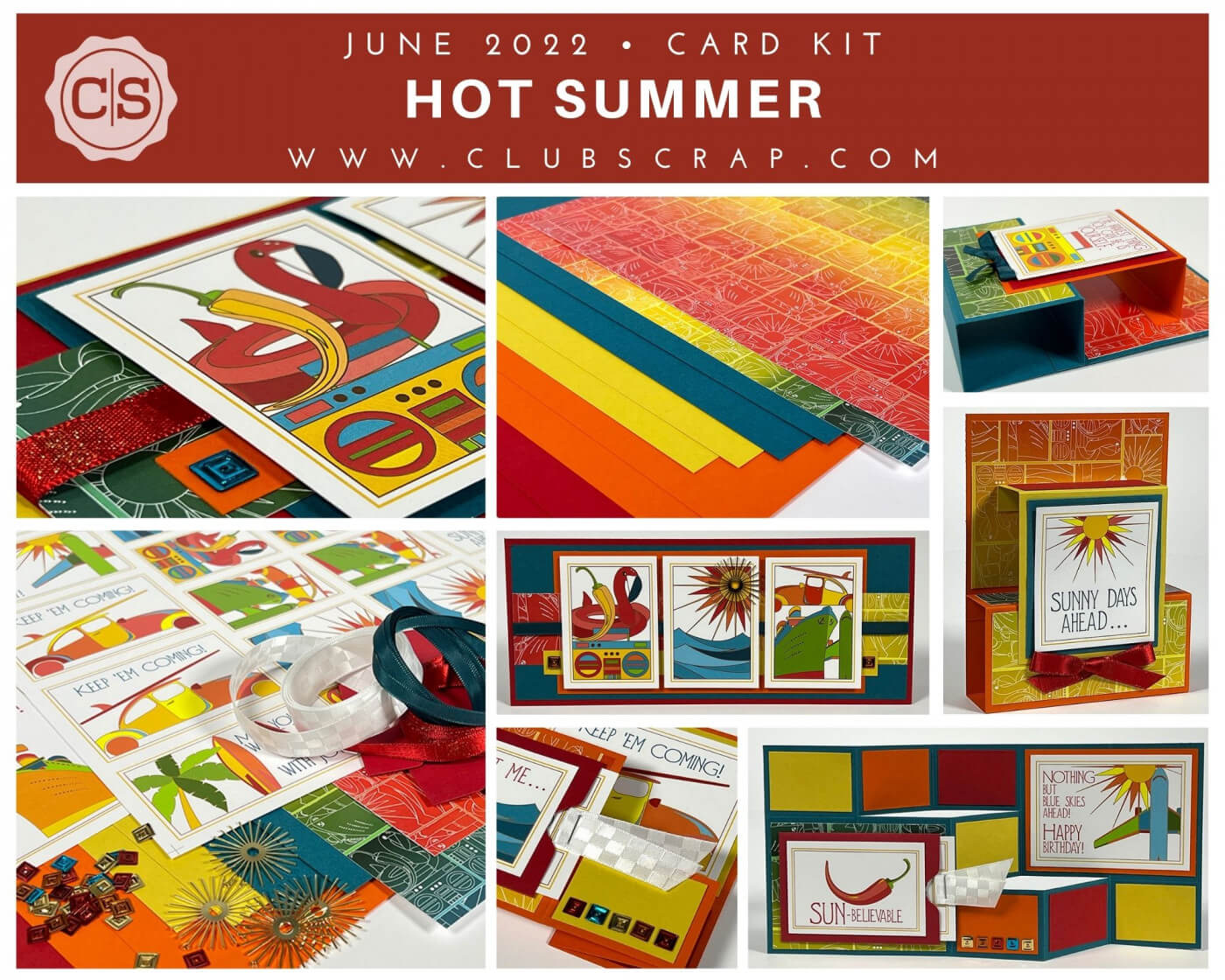 Hot Summer Spoiler - Card Kit by Club Scrap #clubscrap