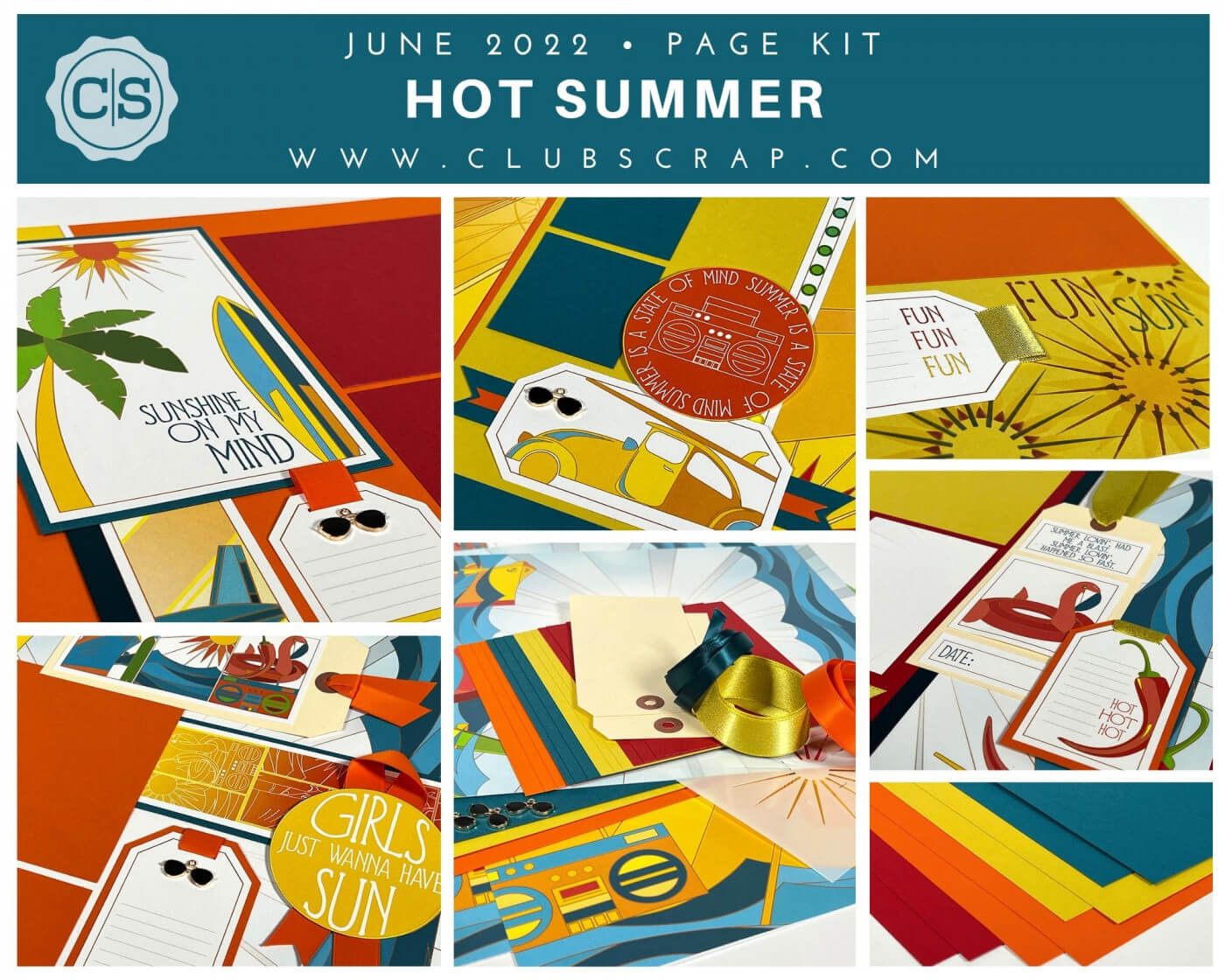 Hot Summer Spoiler - Page Kit by Club Scrap #clubscrap