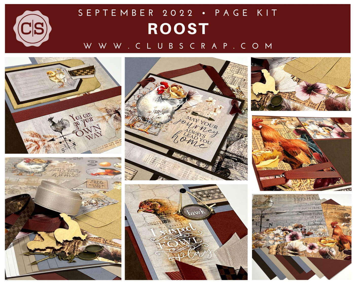 Roost Spoiler - Page Kit from Club Scrap #clubscrap